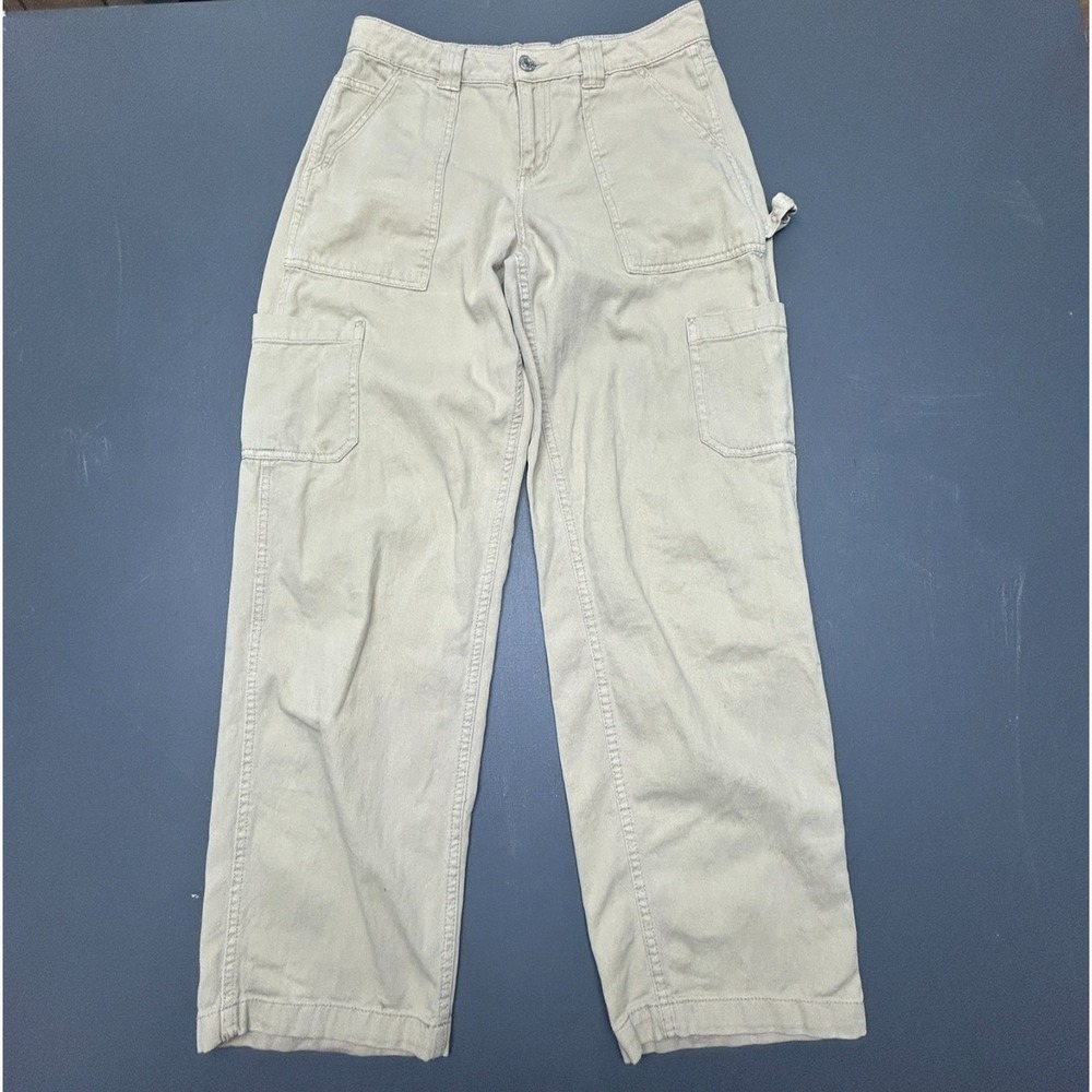 Garage Cargo Pants Women's 5 Juniors Tan Straight Cotton Casual Baggy Outdoor